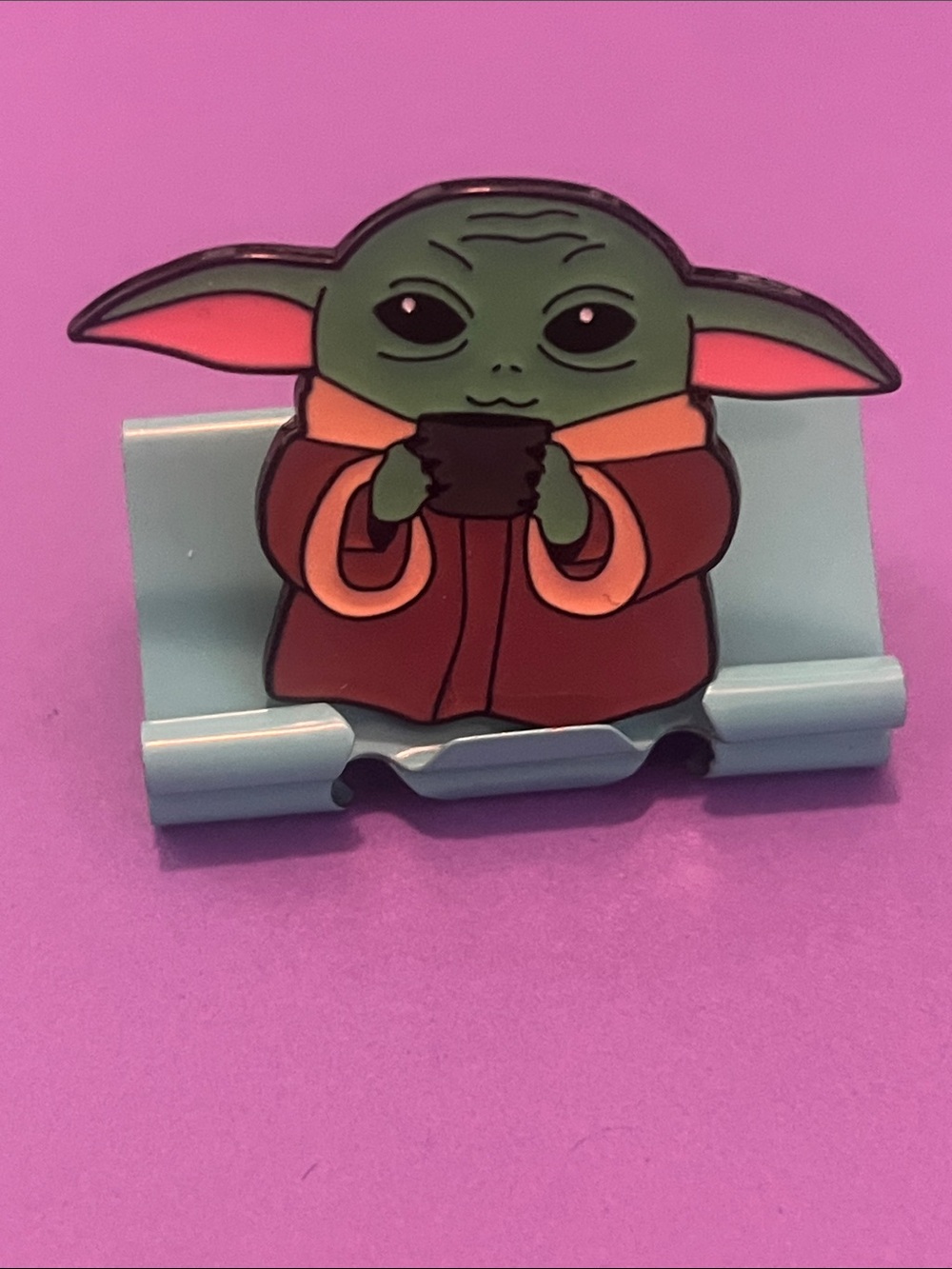 Green Baby Grogu Enamel Pin - Cute Accessory